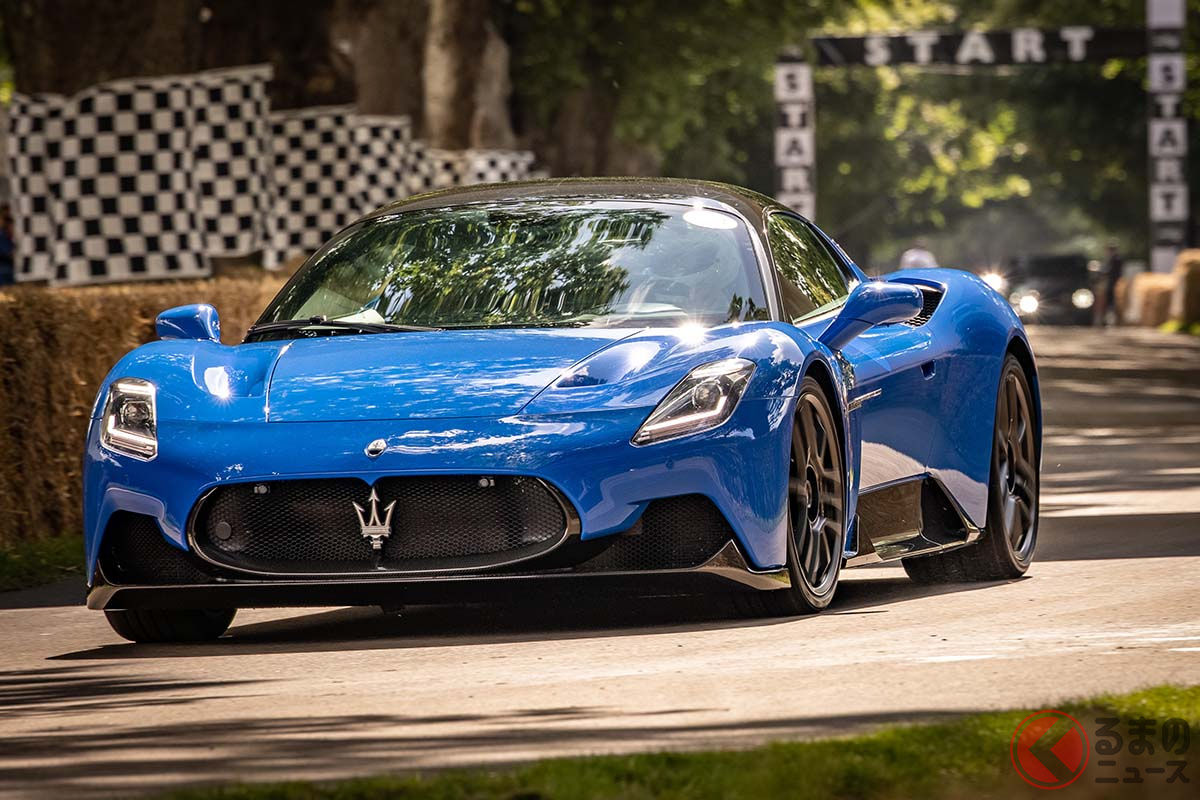 第27回グッドウッド・フェスティバル・オブ・スピードでヒルクライムを披露するマセラティ「MC20」