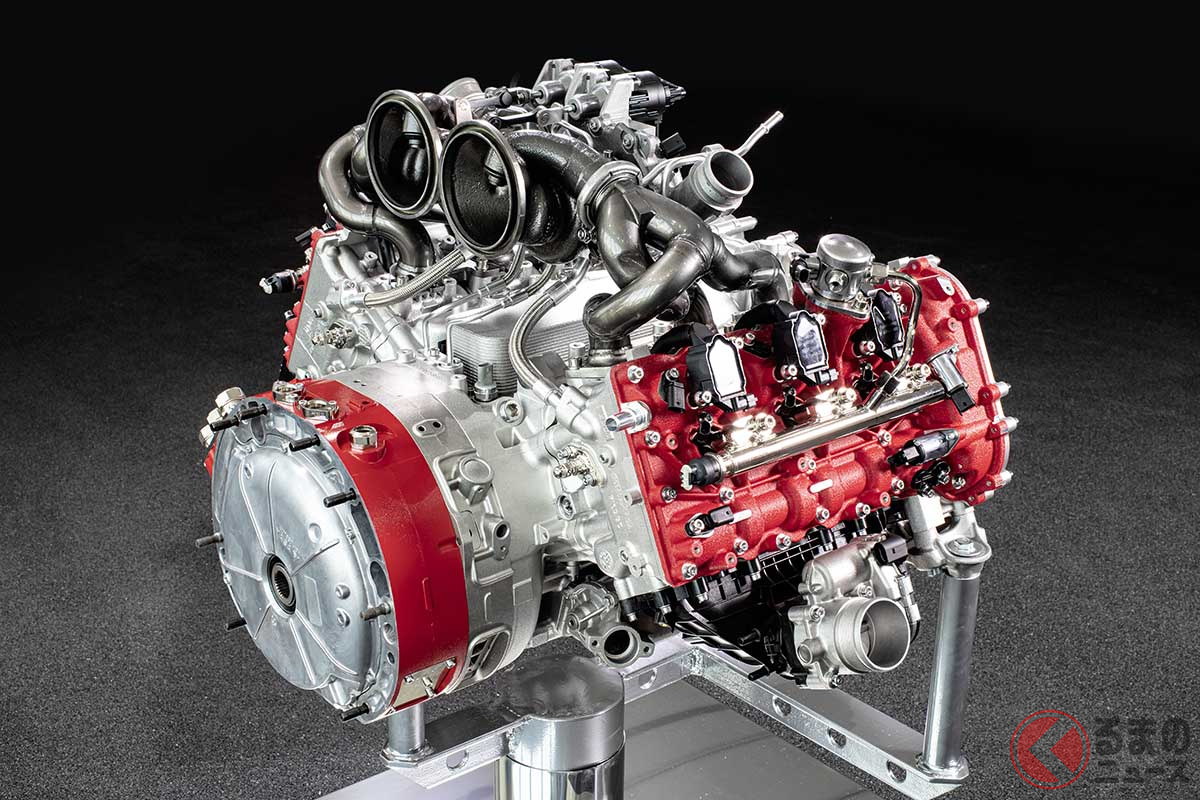 120度V型6気筒ターボエンジンの排気量は2992cc、最高出力は663ps