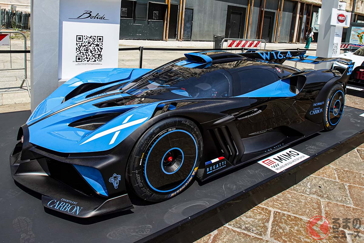 公の場で初めてお披露目されたブガッティ「ボライド」