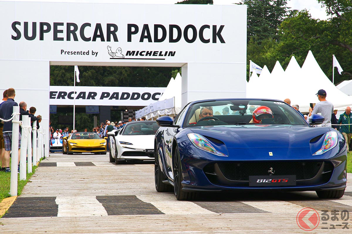 フェラーリ本社がグッドウッドに持ち込んだ車両の最高出力を総計すると、実に6290cvとなった