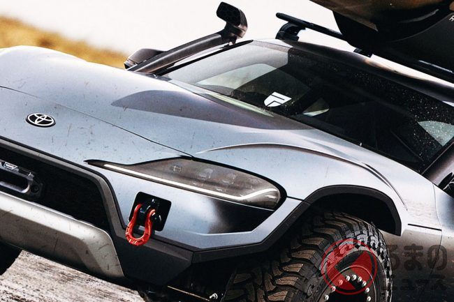 車高爆上げのトヨタ スープラsuv 爆誕 シュノーケル オフロードタイヤ装着 こだわった妄想スポーツsuvとは くるまのニュース 車高爆上げのトヨタ スープラsuv 爆誕 シュノーケル オフロードタイヤ装着 こだわった妄想スポーツsuvとは くるまのニュース