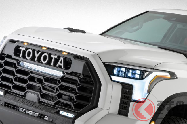 トヨタ新型 タンドラ の新画像を世界初公開 迫力顔のタフガイを米国で順次明らかに くるまのニュース トヨタ新型 タンドラ の新画像を世界初公開 迫力顔のタフガイを米国で順次明らかに くるまのニュース