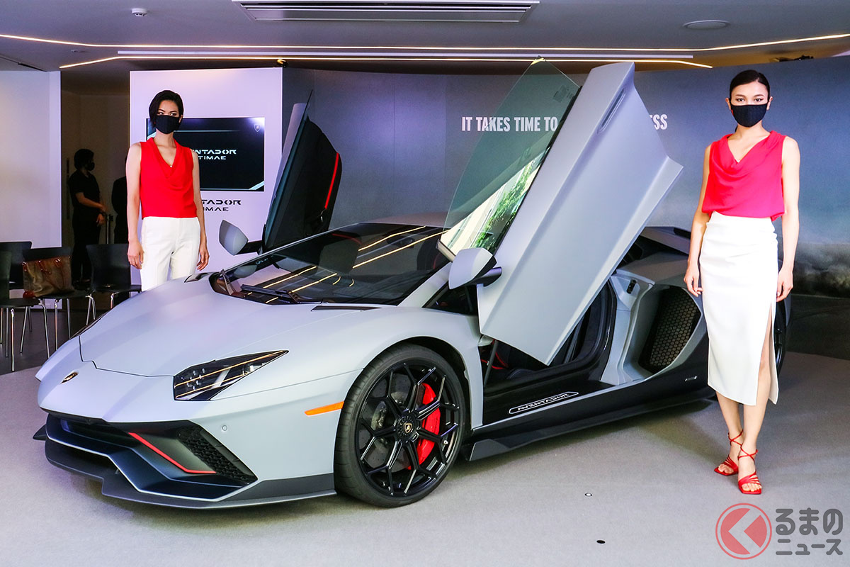 2021年7月29日、五輪が開催中の都内でジャパンプレミアした「アヴェンタドールLP780-4ウルティメ」