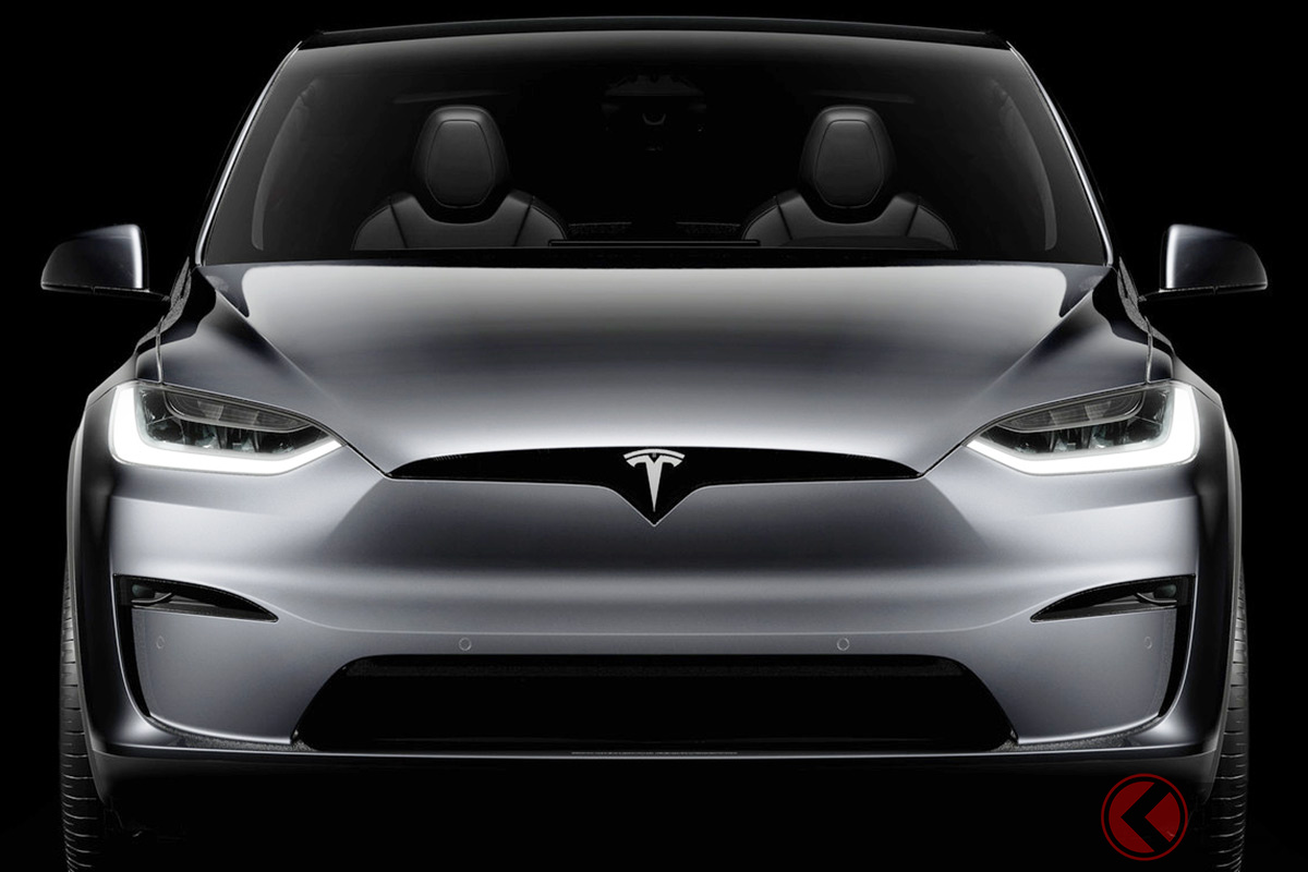 近未来感が凄い! 大谷翔平選手がテスラ「モデルX」を初めての愛車に!?(テスラ広報画像)