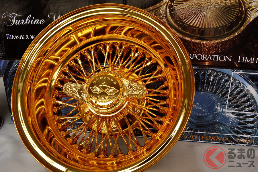 ワイヤースポークを張り巡らせた「タービンワイヤーホイール」