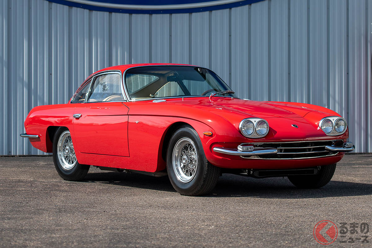 クラシック ランボルギーニは「ミウラ」が特に人気があるが、「350GT」と「400GT 2+2」も近年にわかに注目が集まっている(C)2021 Courtesy of RM Sotheby's