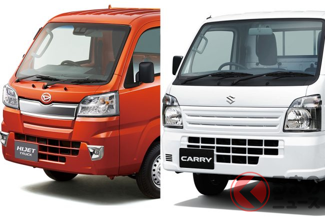 スズキ ダイハツ軽商用連携 キャリイ ハイゼットは共通化する 日本のインフラ 軽トラ ジムニーの未来は くるまのニュース スズキ ダイハツ軽商用連携 キャリイ ハイゼットは共通化する 日本のインフラ 軽トラ ジムニーの未来は くるまのニュース
