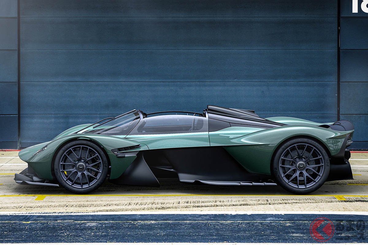 ルーフを外した状態でも空力性能は維持されている