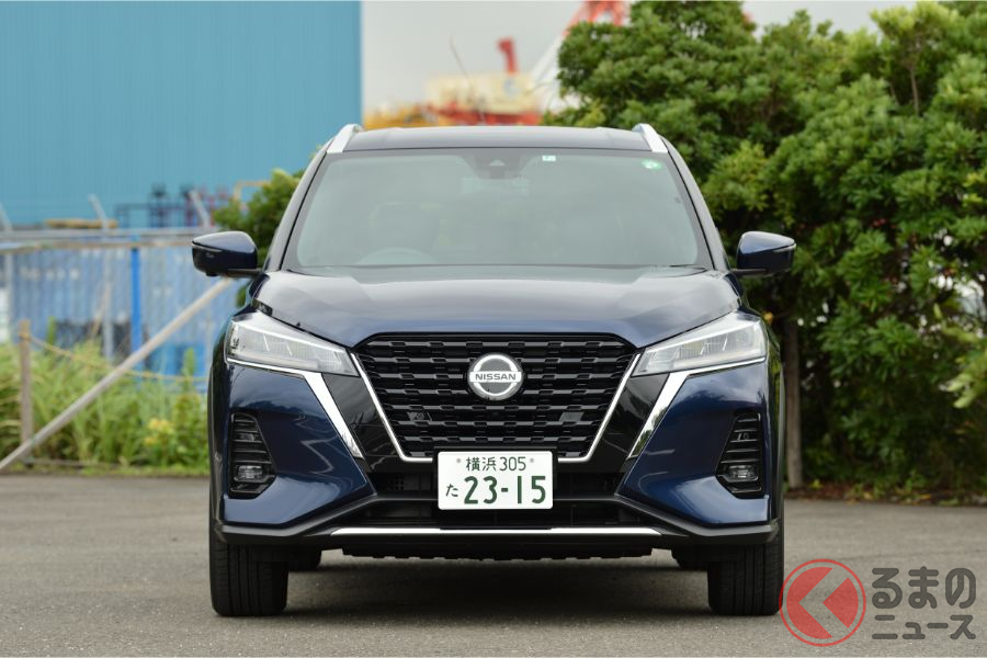 コンパクトSUVばがら迫力のあるフロントフェイス。街中でも見かける機会が増えてきた。