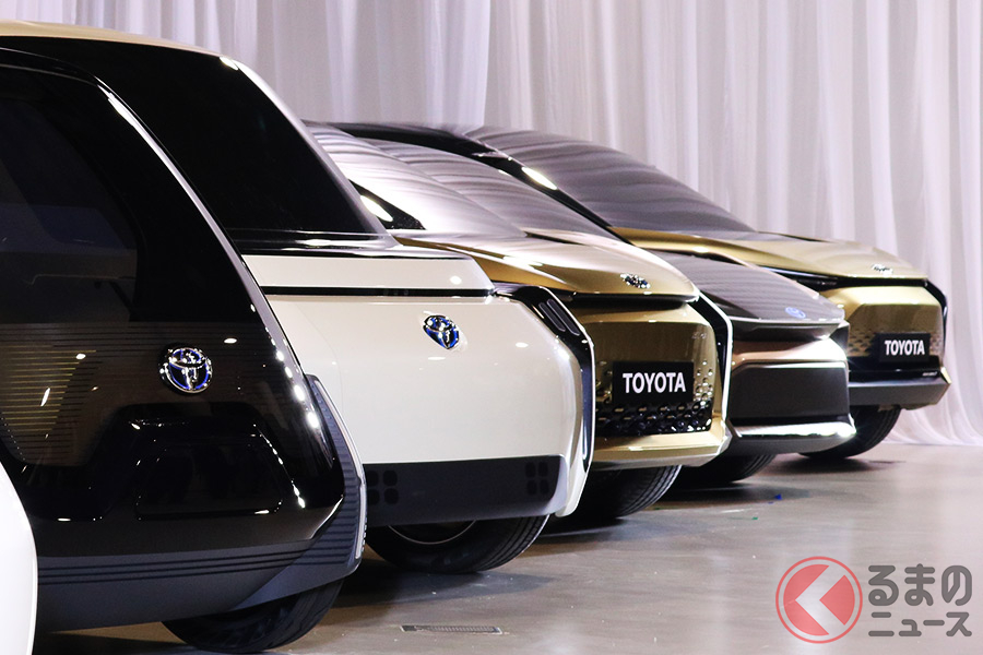 トヨタが研究を勧める全固形電池とは(写真:2019年6月7日におこなわれたトヨタの電動車説明会の様子)