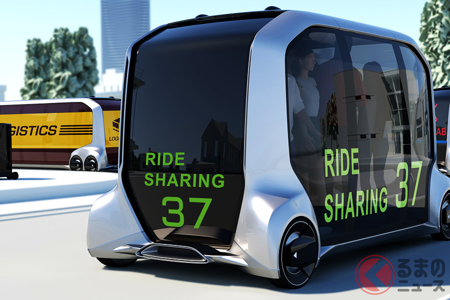 トヨタが2018年1月に「CES」で公開したモビリティサービスEV「e-パレットコンセプト」