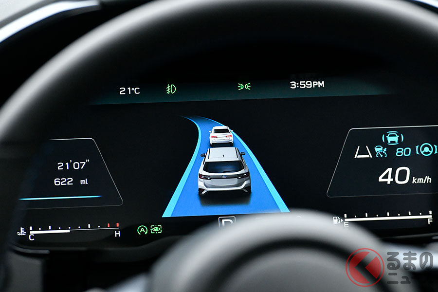 高速道路でのハンズオフ走行が可能なアイサイトX