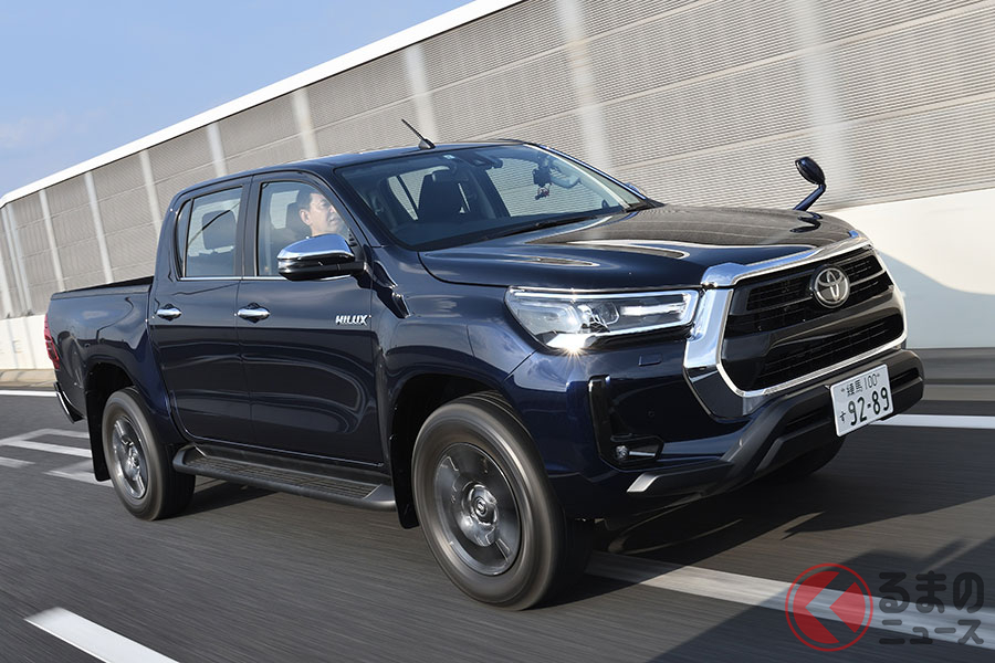 日本で販売されているトヨタ「ハイラックス」。グローバルで高い人気を誇る