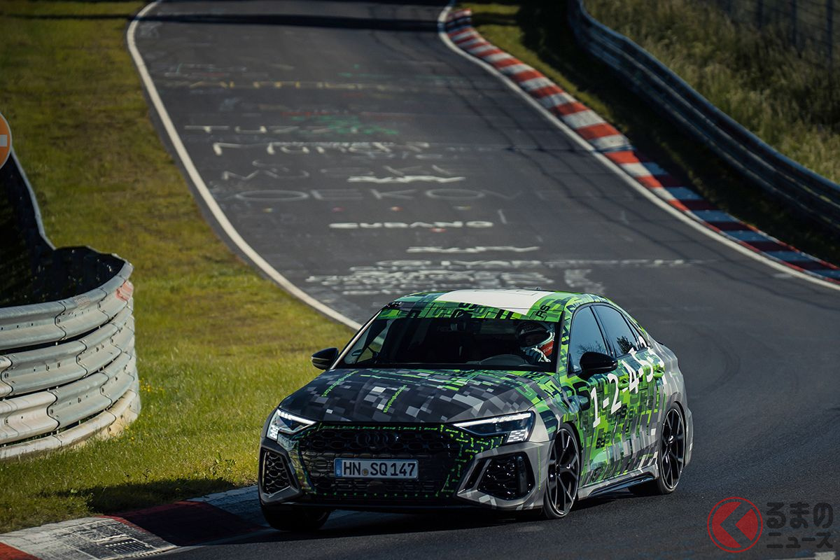 新型アウディ Rs3 がニュルのコンパクトカー新記録達成 従来のタイムを大幅短縮 くるまのニュース 新型アウディ Rs3 がニュルのコンパクトカー新記録達成 従来のタイムを大幅短縮 くるまのニュース