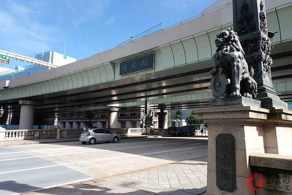 東京・中央区にある日本橋。現在の石造二連アーチ橋は1911年に架けられた。国の重要文化財だ