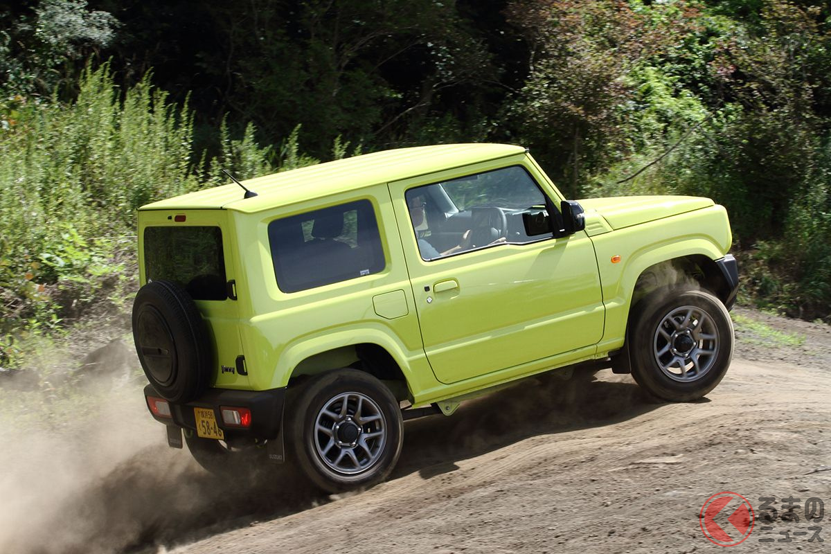 スズキ「ジムニー」のオフロードの走り。多くの部分において従来の弱点を解消しているという