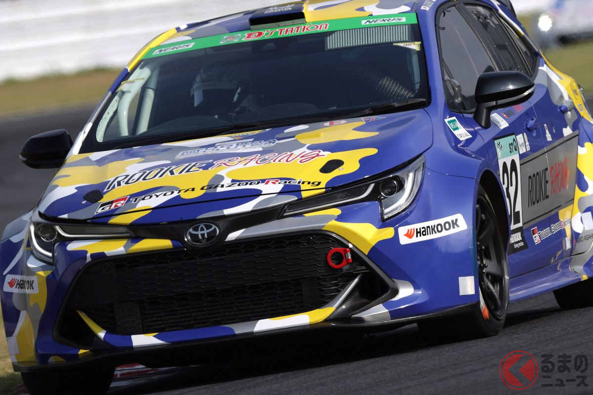 2021年7月30−31日におこなわれたスーパー耐久レースinオートポリス(5時間レース)にORCルーキーレーシングから参戦した、水素エンジン搭載のトヨタ「カローラ」
