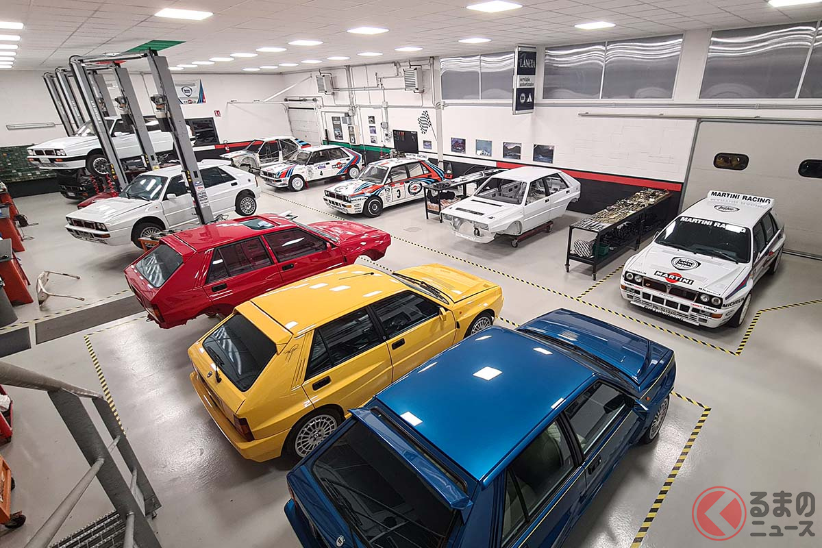 現在ここで「Delta Evo Martini Racing」の製作が進められている