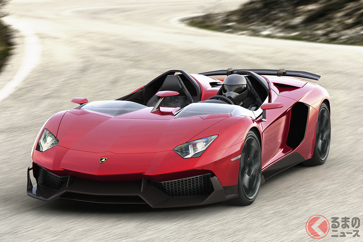 「アヴェンタドールJ」の独自のディテールは、その後のプロダクションモデルのアヴェンタドールにも生かされている