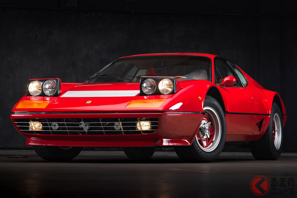 第1次スーパーカーブーム時代に、「カウンタック」と人気を二分したフェラーリ「BB」は、いま買い時なのかもしれない(C)2021 Courtesy of RM Sotheby's