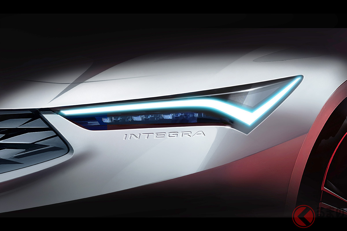 アキュラが公開した新型インテグラのライト画像