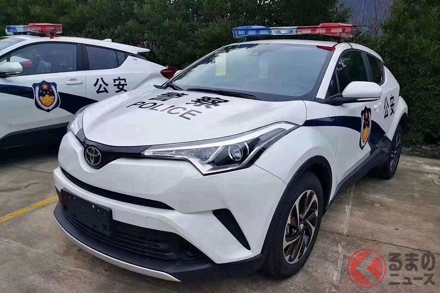 北京に近い天津市の警察車両として、トヨタ「イゾア（日本版C-HR）」が正式に納入