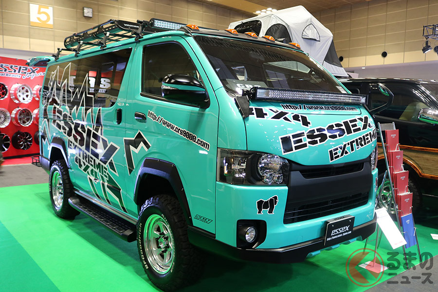 カスタムパーツが豊富なハイエースはカスタム・チューニングのベース車としての人気も高いほか、キャンピングカー仕様も存在するなど趣味のニーズが高い