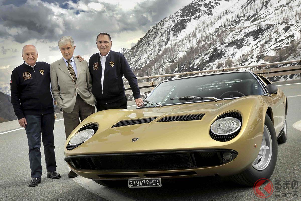 左からスタンツァーニ、ガンディーニ、ダラーラ