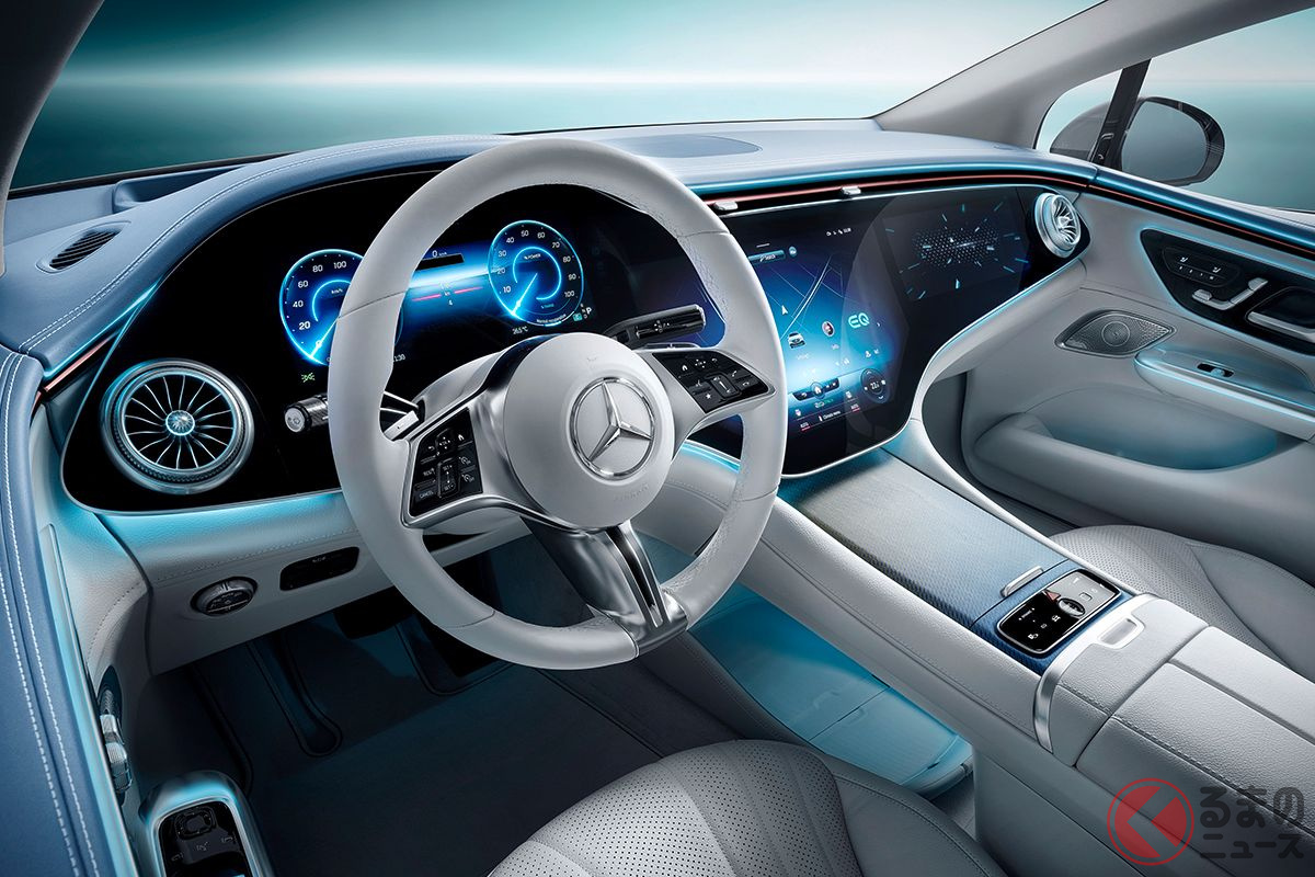 メルセデス・ベンツ新型「EQE」のインパネ