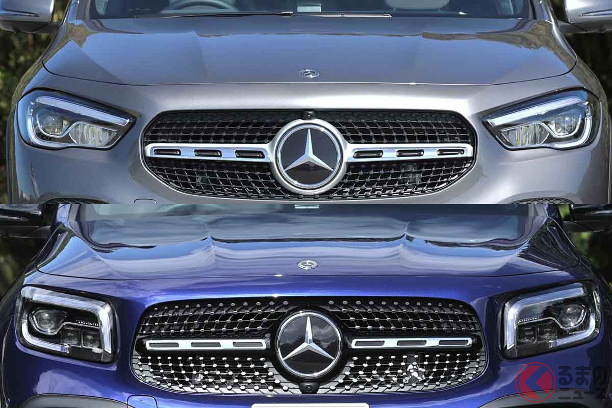 メルセデス・ベンツ「GLA」(上)と「GLB」(下)