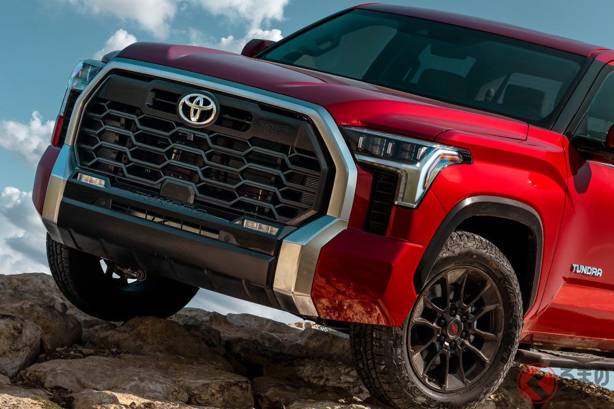 トヨタ新型「タンドラ」世界初公開! 15年ぶり全面刷新! 全長5m越えの