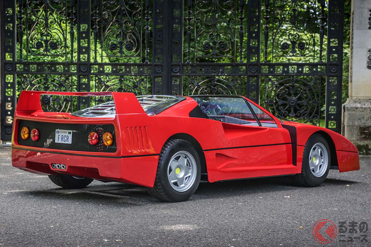 「F40」を3/4スケールに縮小した「Fレーサー・ジュニア」(C)2021 Courtesy of RM Sotheby's