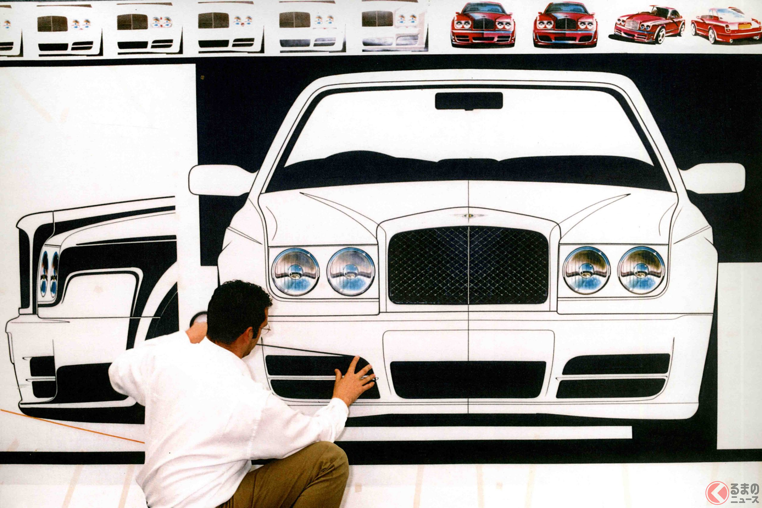 ベントレーデザインのスケッチ