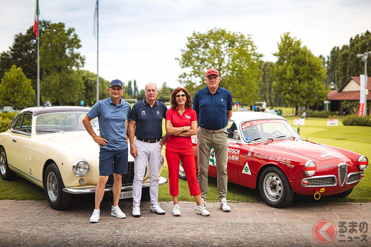 写真左から、タルキーニ・ガブリエレ、ジャンフランコ・クーニコ、プリスカ・タルッフィ、ヴィットリオ・カーネヴァ