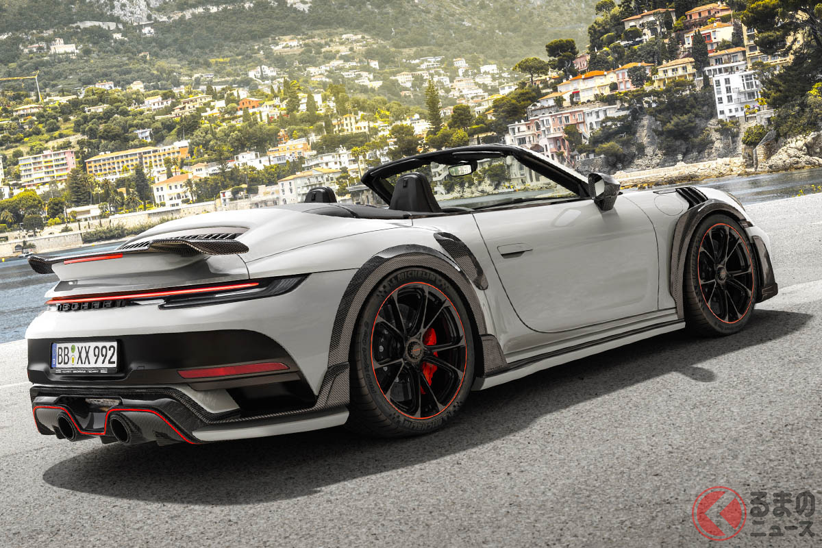 日常的な運動性能と、レーストラックにおけるパフォーマンスという両極端のキャラクターを目指して作られた「911GTstreetR」のカブリオレモデル