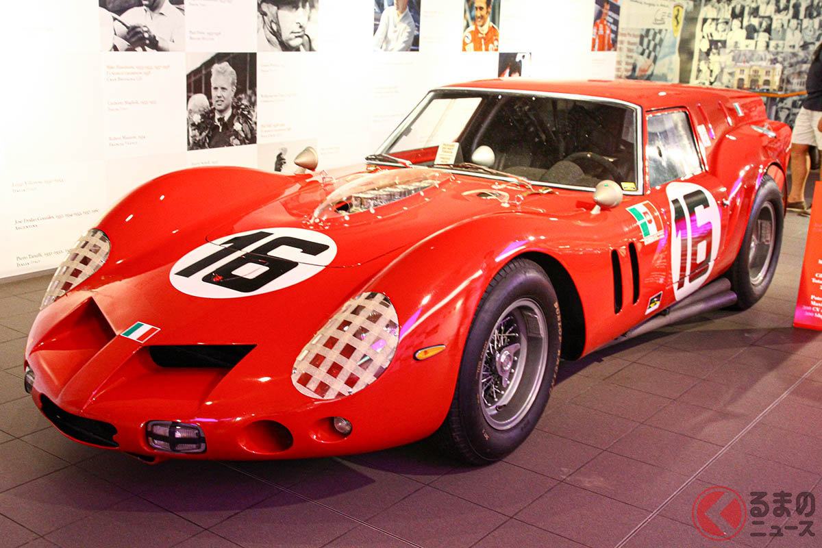 2012年当時、マラネッロのムゼオフェラーリに飾られていた「ブレッドバン」こと「250GT-SWB」スペシャルマシン(C)西山嘉彦