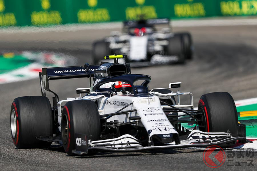 F1初優勝を飾ったスクーデリア・アルファタウリ・ホンダのピエール・ガスリー選手(第8戦イタリアGP)