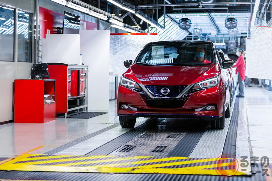 高性能モデル「リーフe+」も設定される2代目リーフ。2020年9月には、初代モデルも含む累計生産台数が50万台を突破した