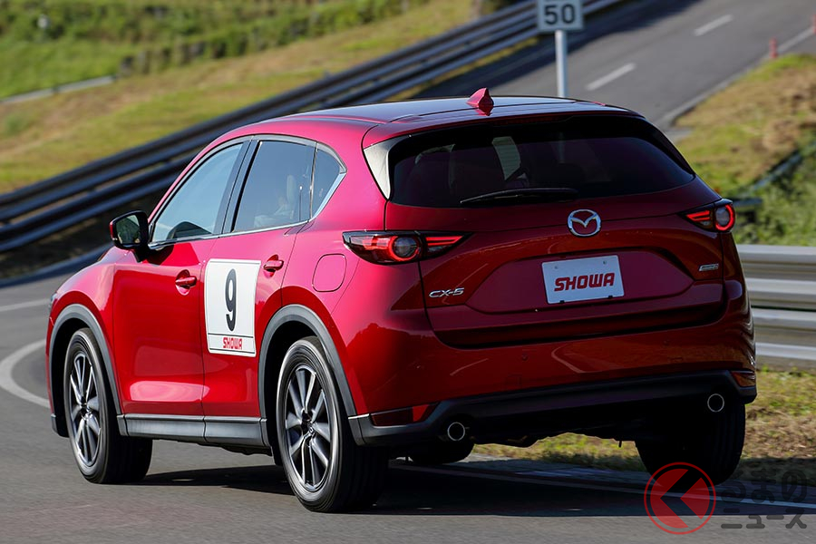 DPA-EPSを装着したマツダ「CX-5」でテスト走行