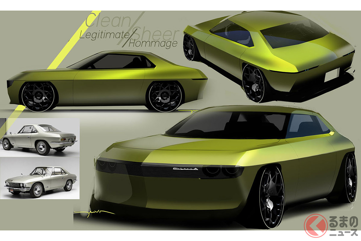 過去に日産の欧州法人が公開したEV化したシルビアのデザイン