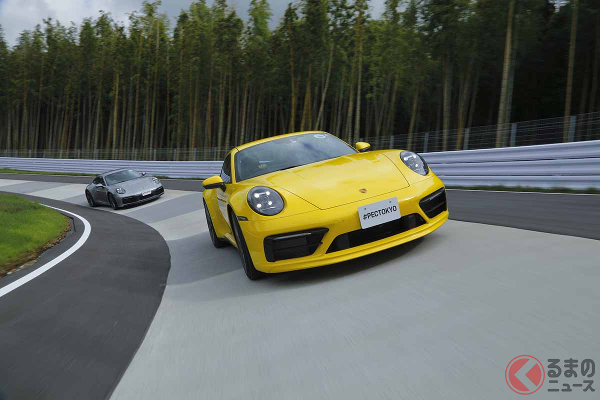 2021年10月1日にオープンした「ポルシェ・エクスペリエンスセンター東京」。施設内のハンドリングトラック