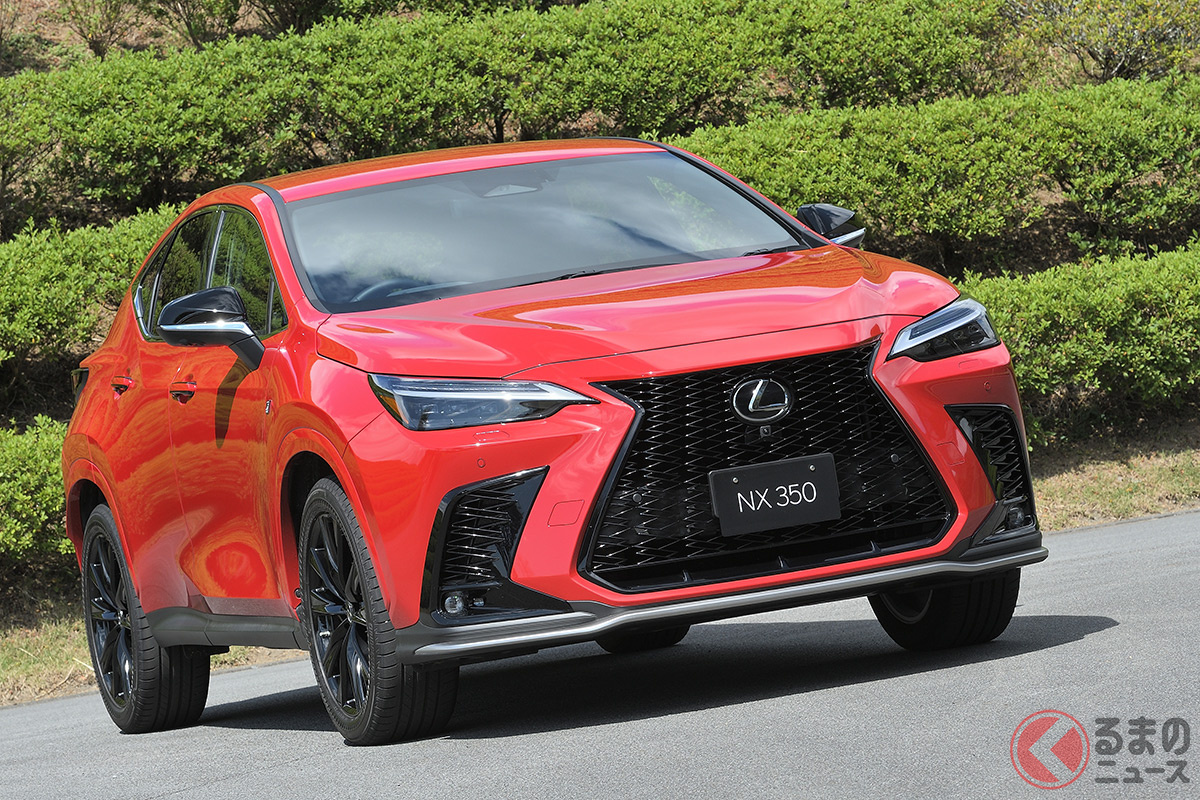 「NX350」には2.4リッターターボに組み合される「電子制御トルクスプリット式AWD」が採用される