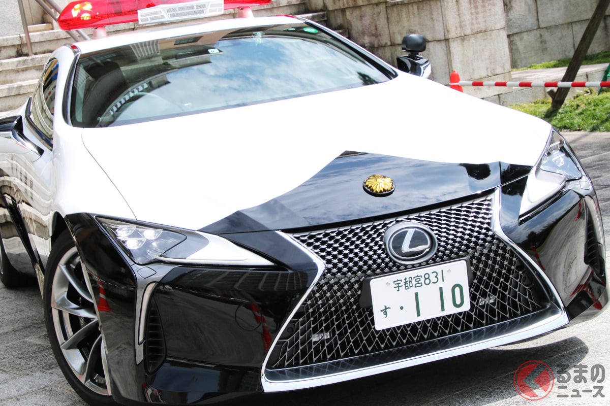1700万円超え「レクサスLCパトカー」実車展示!(写真:栃木県警)