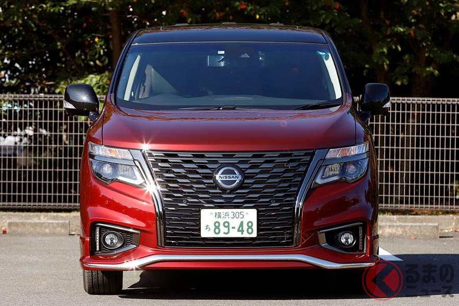 マイナーチェンジでデザインを変更した日産「エルグランド」