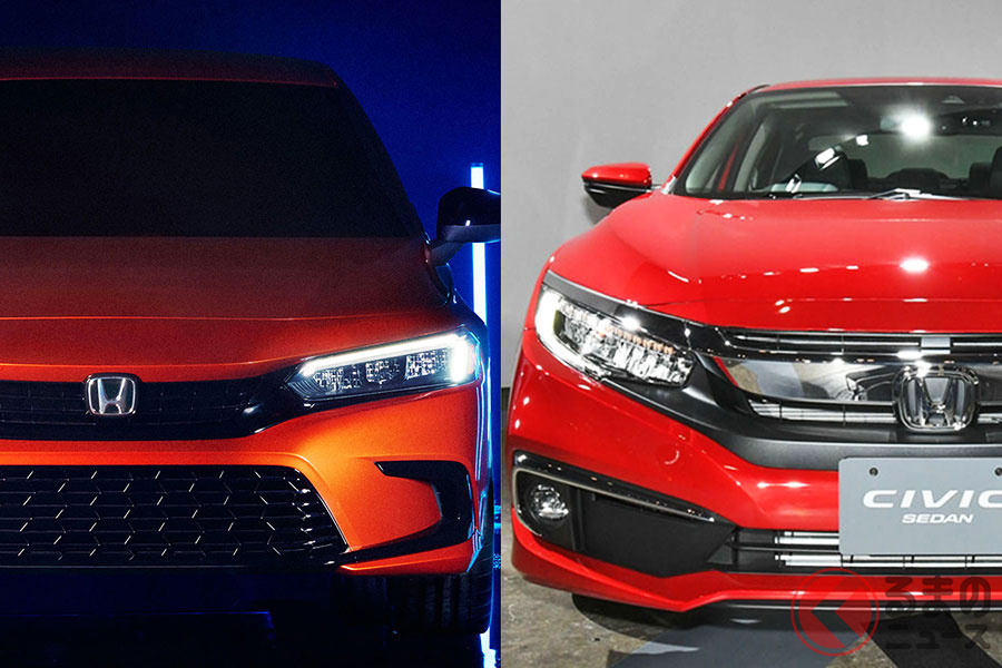 ホンダ新型 シビック 新旧比較 11代目は超絶スポーティなイケメンになった くるまのニュース ホンダ新型 シビック 新旧比較 11代目は超絶スポーティなイケメンになった くるまのニュース