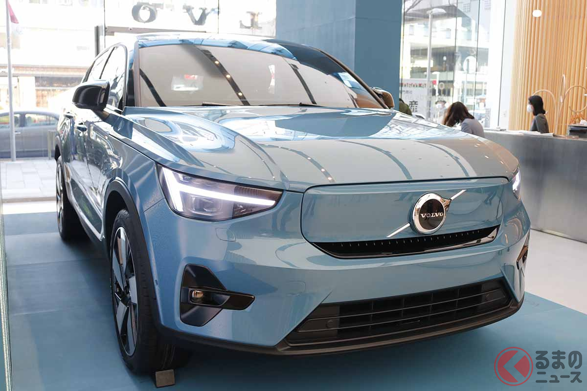 フルEVのボルボ「C40 リチャージ」。もうまもなく日本でも登場する予定だ
