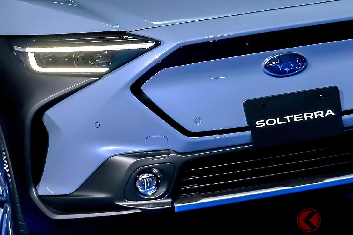 スバルが世界初公開した新型電動SUV「ソルテラ」