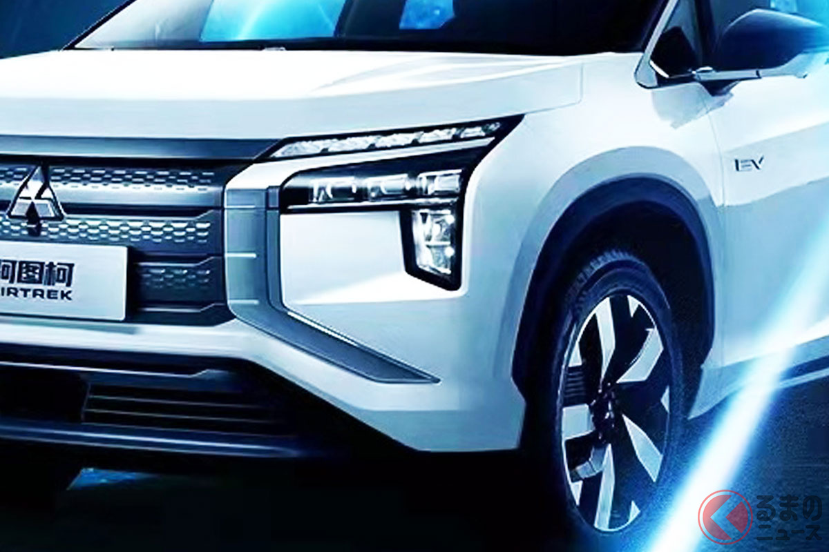 広汽三菱が2021年11月16日にSNSに投稿した新型「エアトレック」の画像