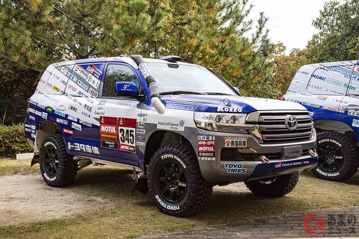チームランドクルーザー・トヨタオートボデー(TLC)のダカールラリー2022参戦車両。こちらはフランス人ドライバーが運転する2号車