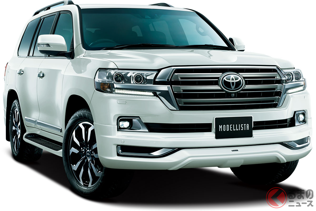 モデリスタエアロを装着したランドクルーザーは中古車市場でも高値を付けている